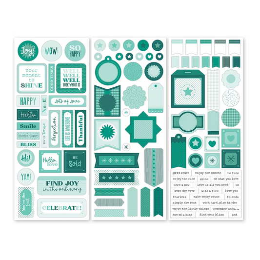 Totally Tonal Island Waters Stickers