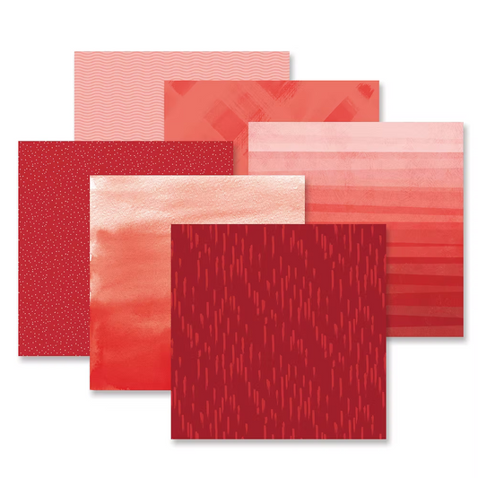 Red Gradient Best Hits Designer Paper Pack