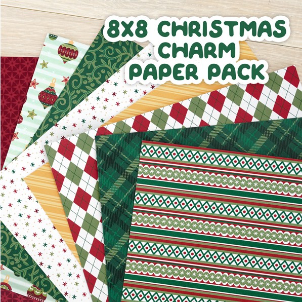 8x8 Christmas Charm Paper Pack (12/pk)