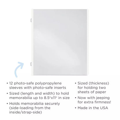 8.5x11 Single-Pocket Pages (12/pk)