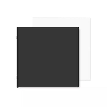Black 8x8 Plain Pages and Protectors (12/pk)