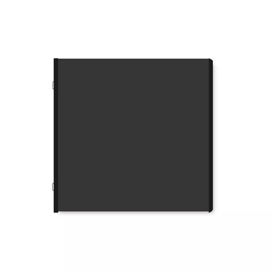 Black 8x8 Plain Pages and Protectors (12/pk)
