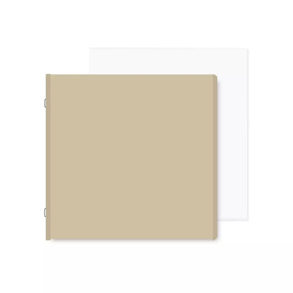 Natural 8x8 Plain Pages and Protectors (12/pk)