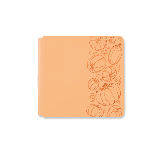 8x8 Cascading Pumpkins Album Cover - Sunset Orange