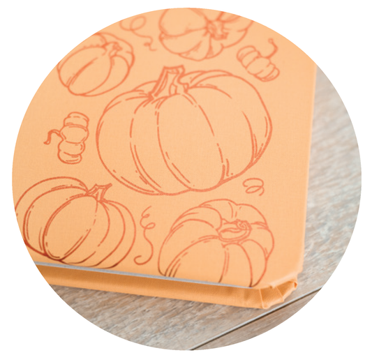 8x8 Cascading Pumpkins Album Cover - Sunset Orange