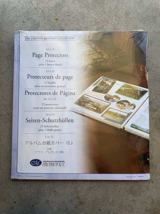 12x12 Original Page Protectors (NOT TRUE Fits vintage CM Albums)