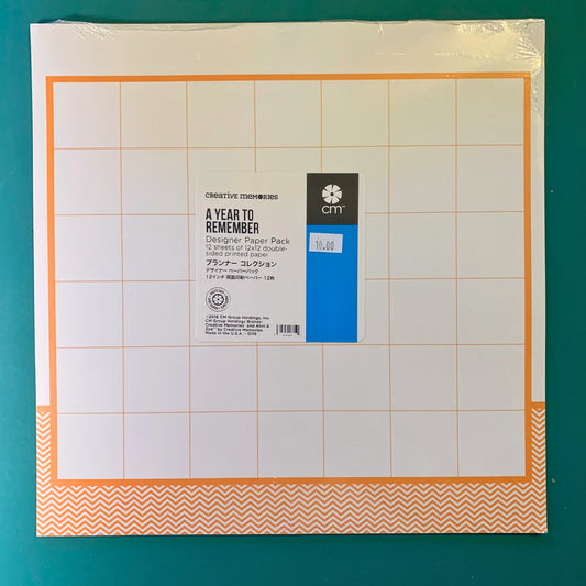 A Year to Remember Designer Paper Pack