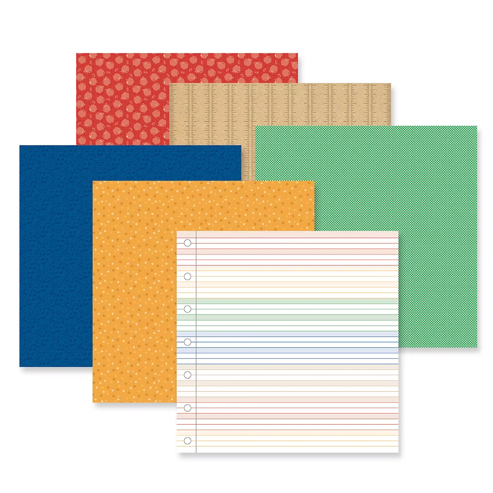 Back to School 12x12 Designer Paper Pack