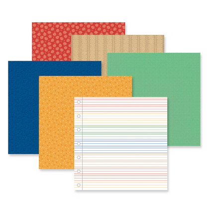 Back to School 12x12 Designer Paper Pack