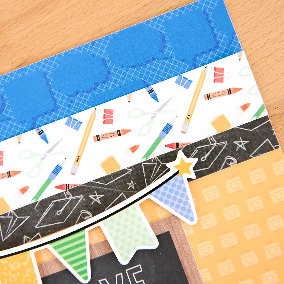 Back to School 12x12 Designer Paper Pack