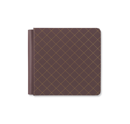 8x8 Chocolate Quilted Stitch Album Cover - Chocolate
