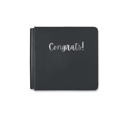 8x8 Congrats Album Cover - Black Mica