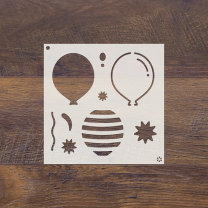 5x5 Inking Stencil - Build-A-Balloon