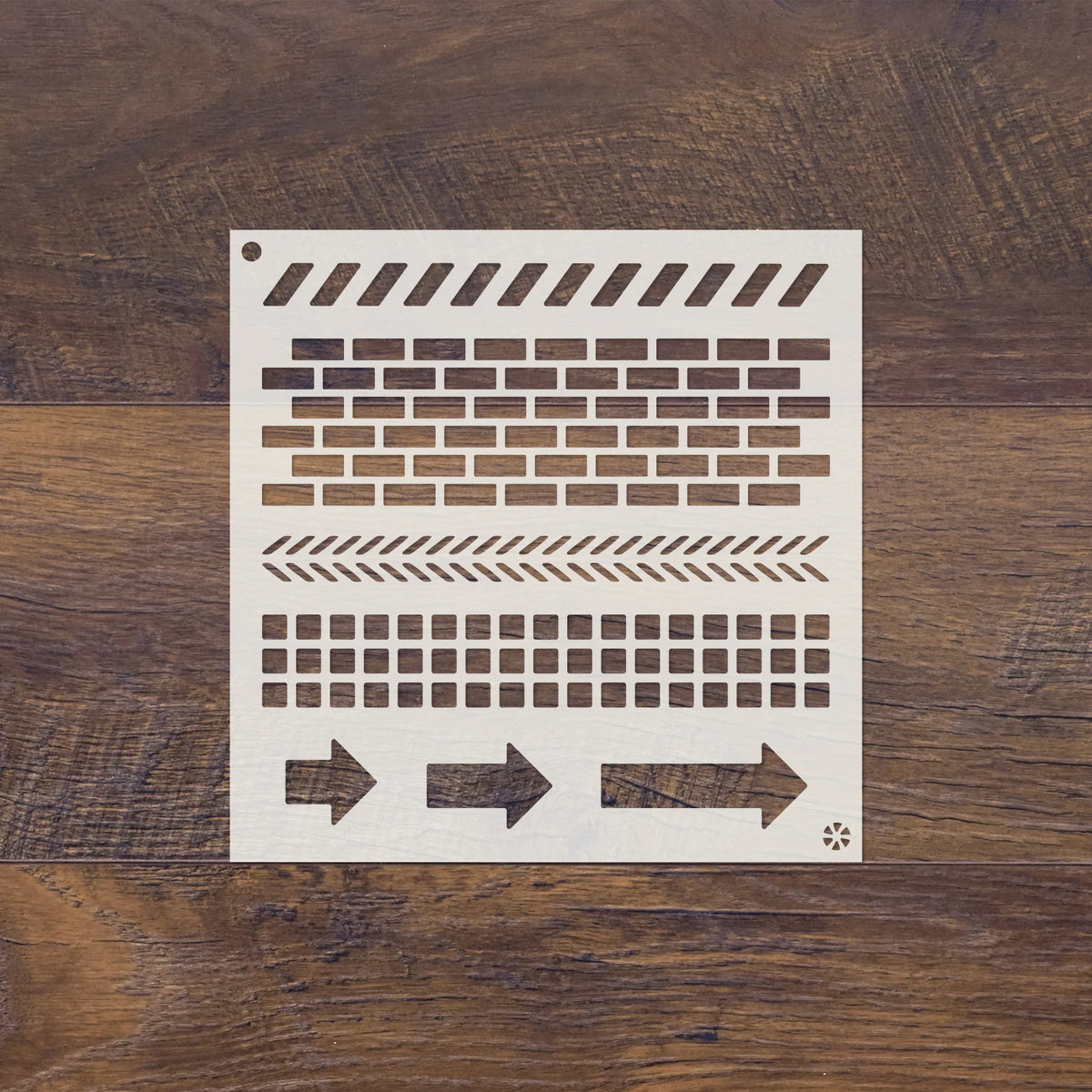 5x5 Inking Stencil - Industrial Elements