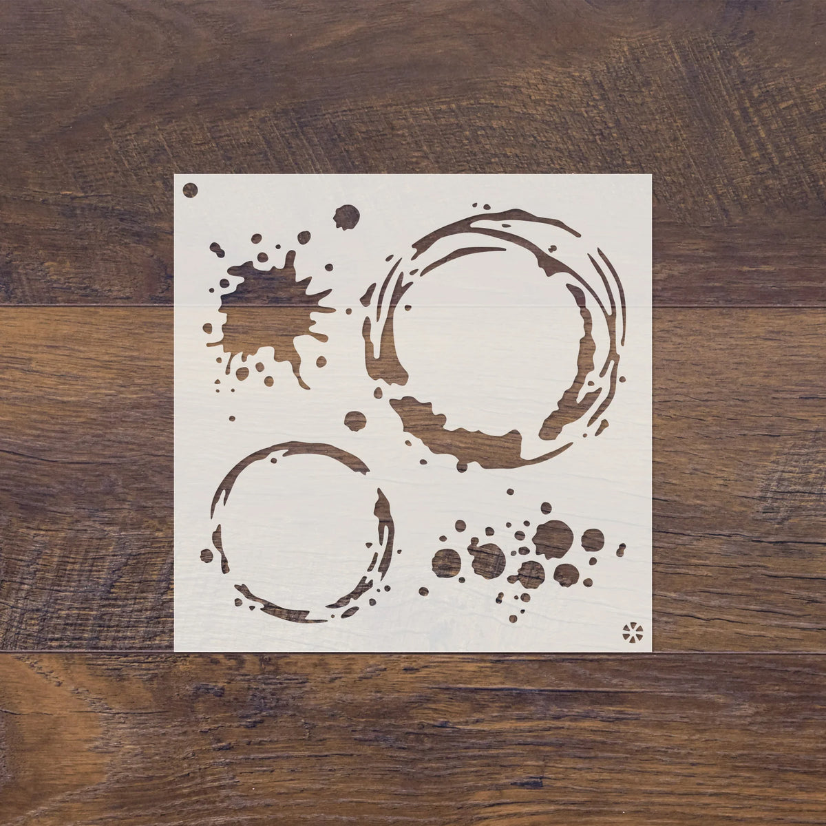 5x5 Inking Stencil - Splattered Elements