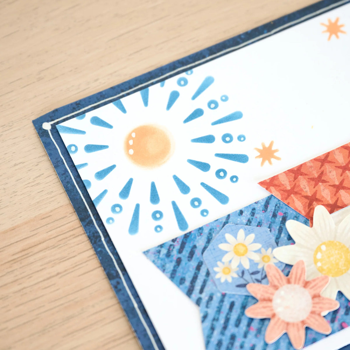 5x5 Inking Stencil - Summer Sun