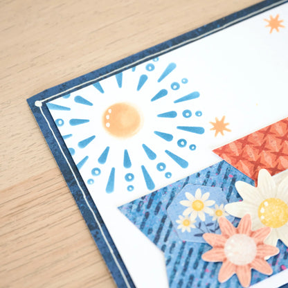 5x5 Inking Stencil - Summer Sun