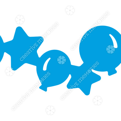 Balloons and Stars Border Punch