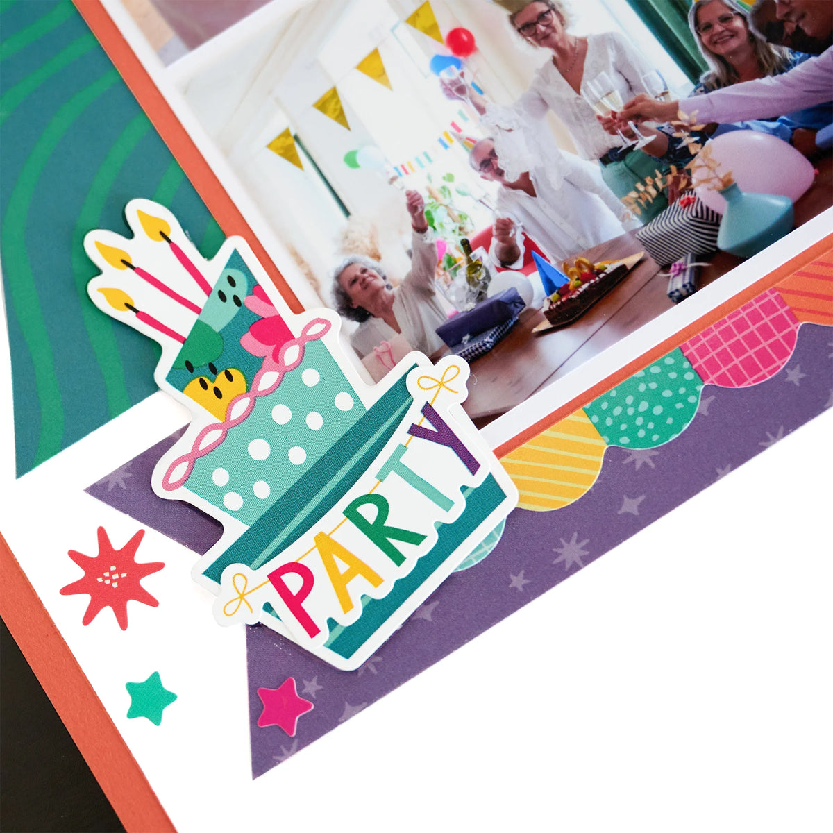 Birthday Bash Stickers (3/pk)