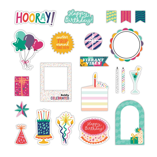 Birthday Bash UV Embellishments (40/pk)
