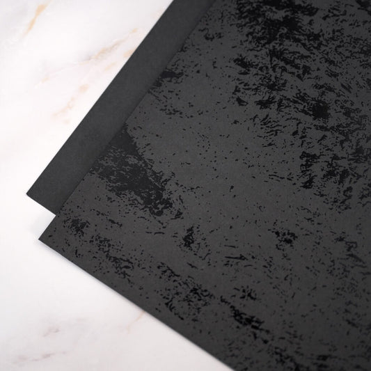 Black Molten Lava Foiled Paper (6/pk)