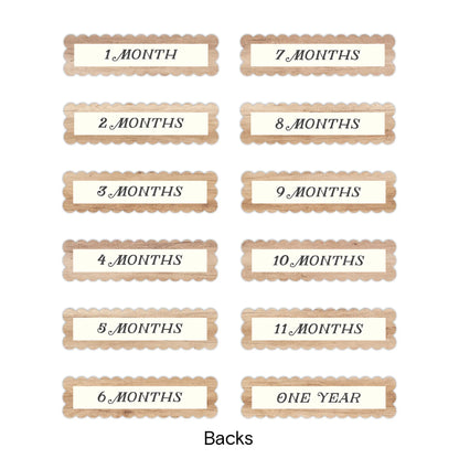 Bundle of Joy Monthly Title Embellishments (12/pk)