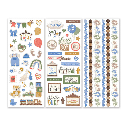 Bundle of Joy Stickers - Boy (3/pk)