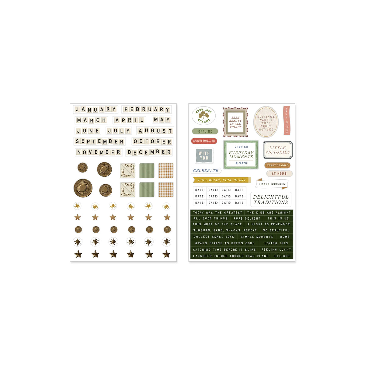 Delight Clear Stickers (2/pk)