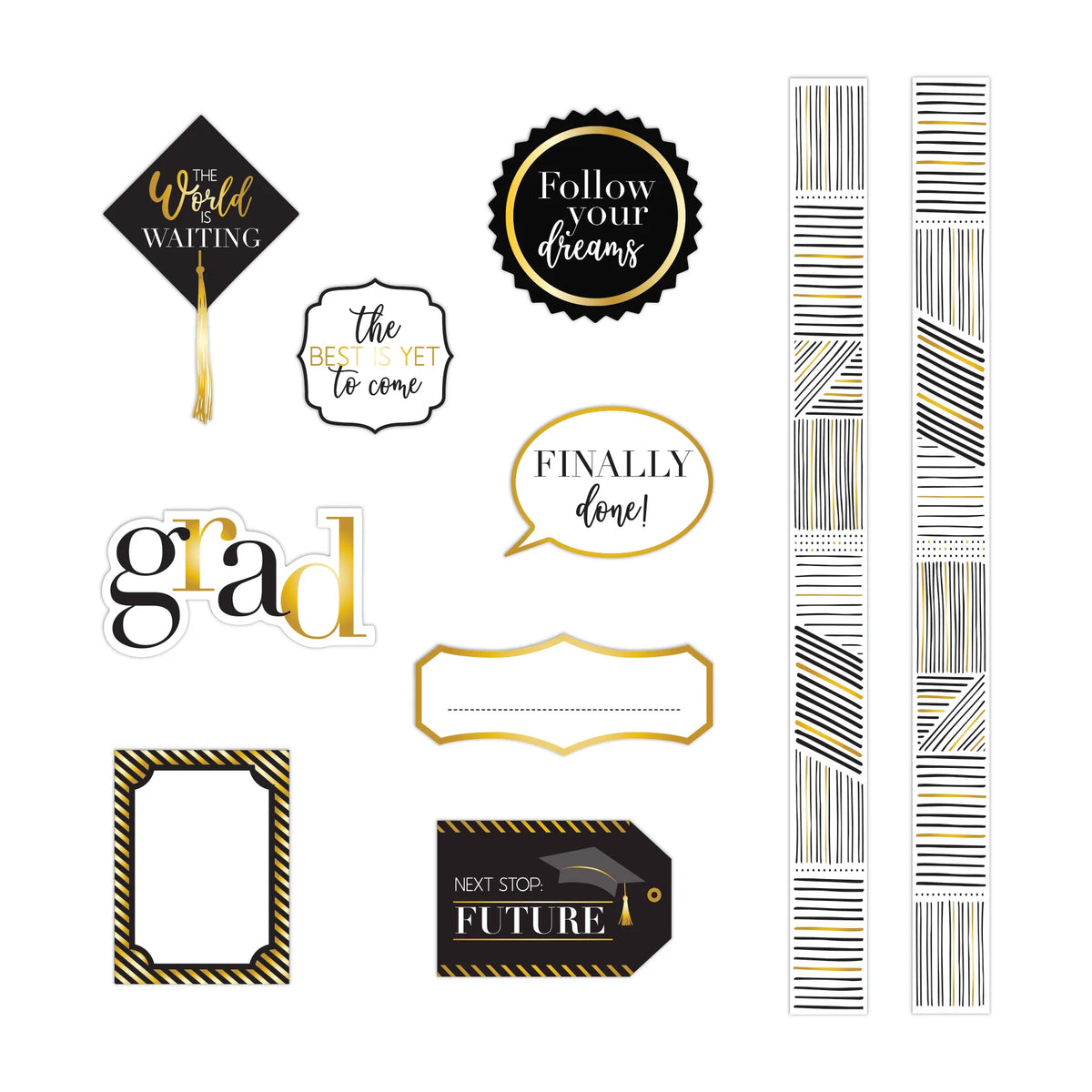 Diploma Days Foiled Embellishments (20/pk)