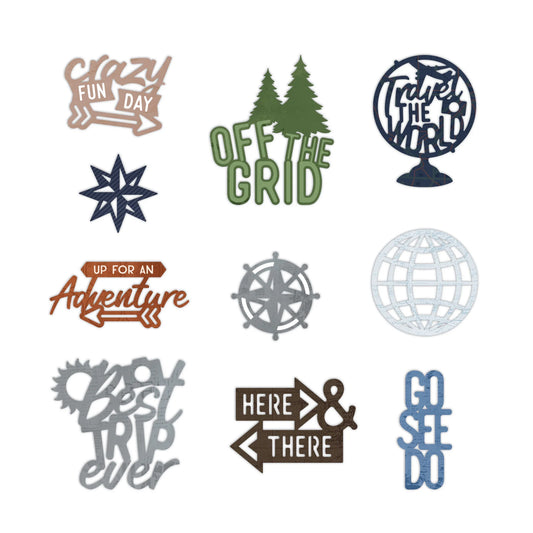Global Getaway Laser Cut Embellishment (10/pk)