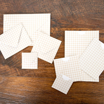 Envelope & Pocket Set (24/pk) - Gingham