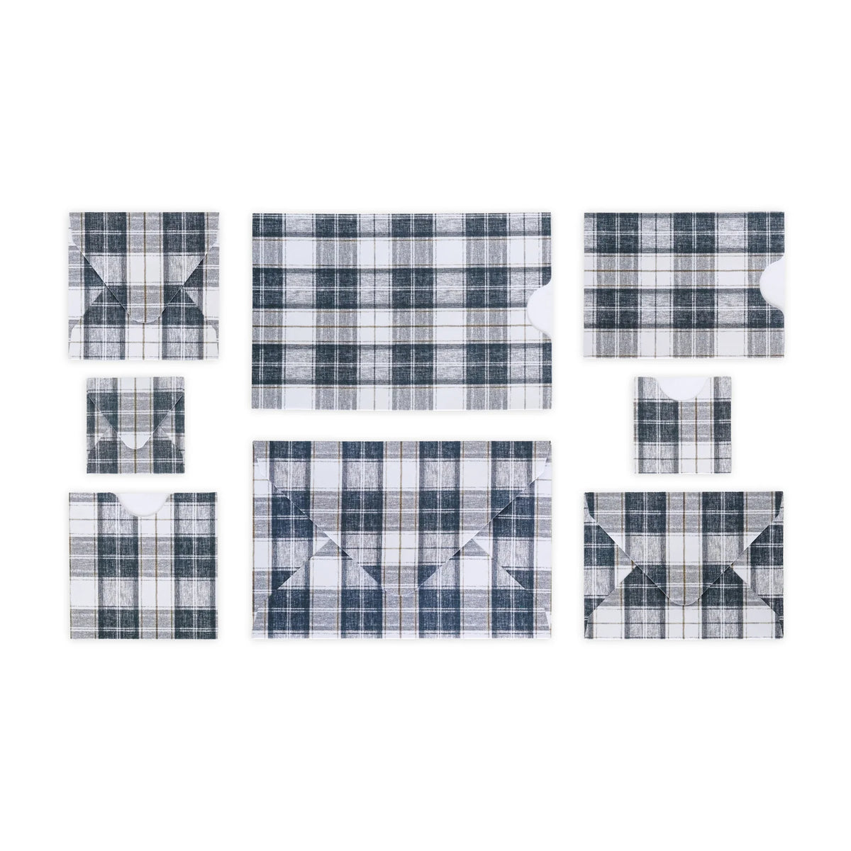 Envelope & Pocket Set (24/pk) - Plaid