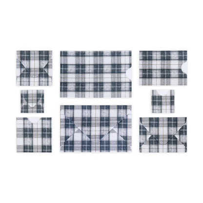 Envelope & Pocket Set (24/pk) - Plaid