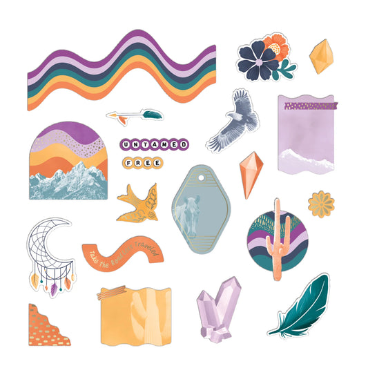 Free Spirit Foiled Embellishments (40/pk)