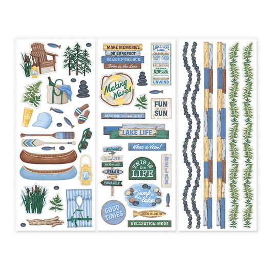 Lakeside Memories Stickers (3/pk)