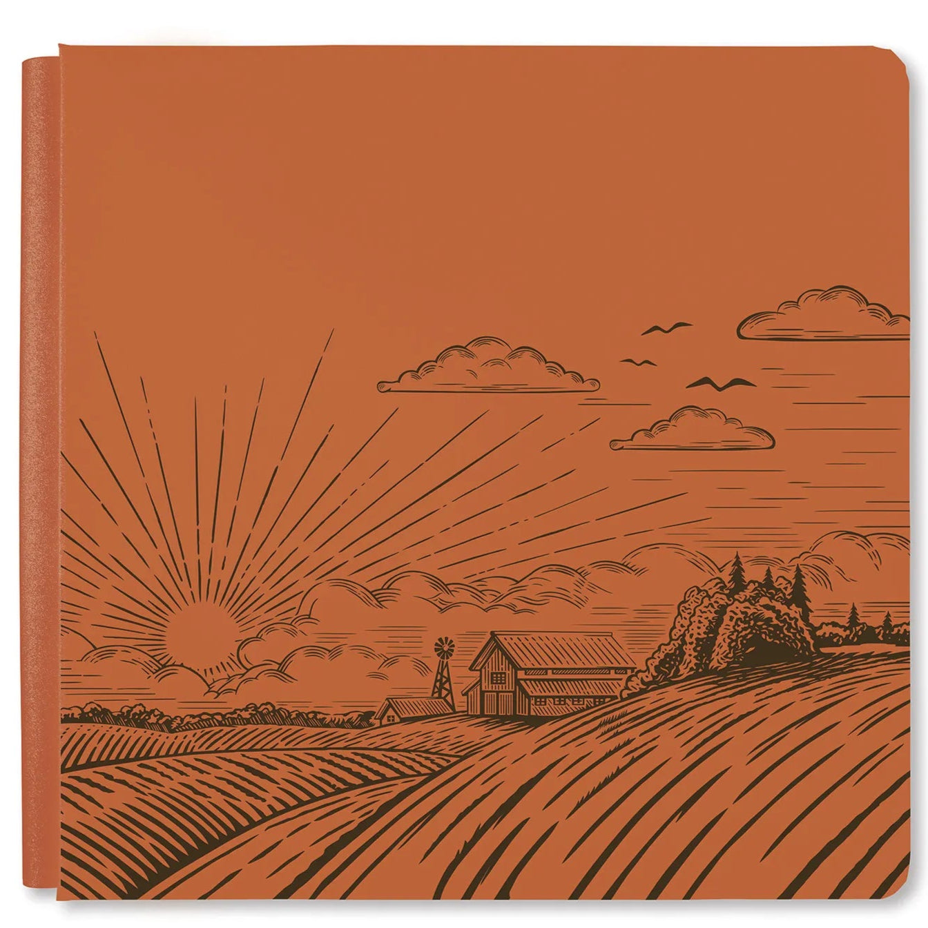 On the Farm - Burnt Orange 2025 Limited-Edition 12x12 Foiled Album Cover