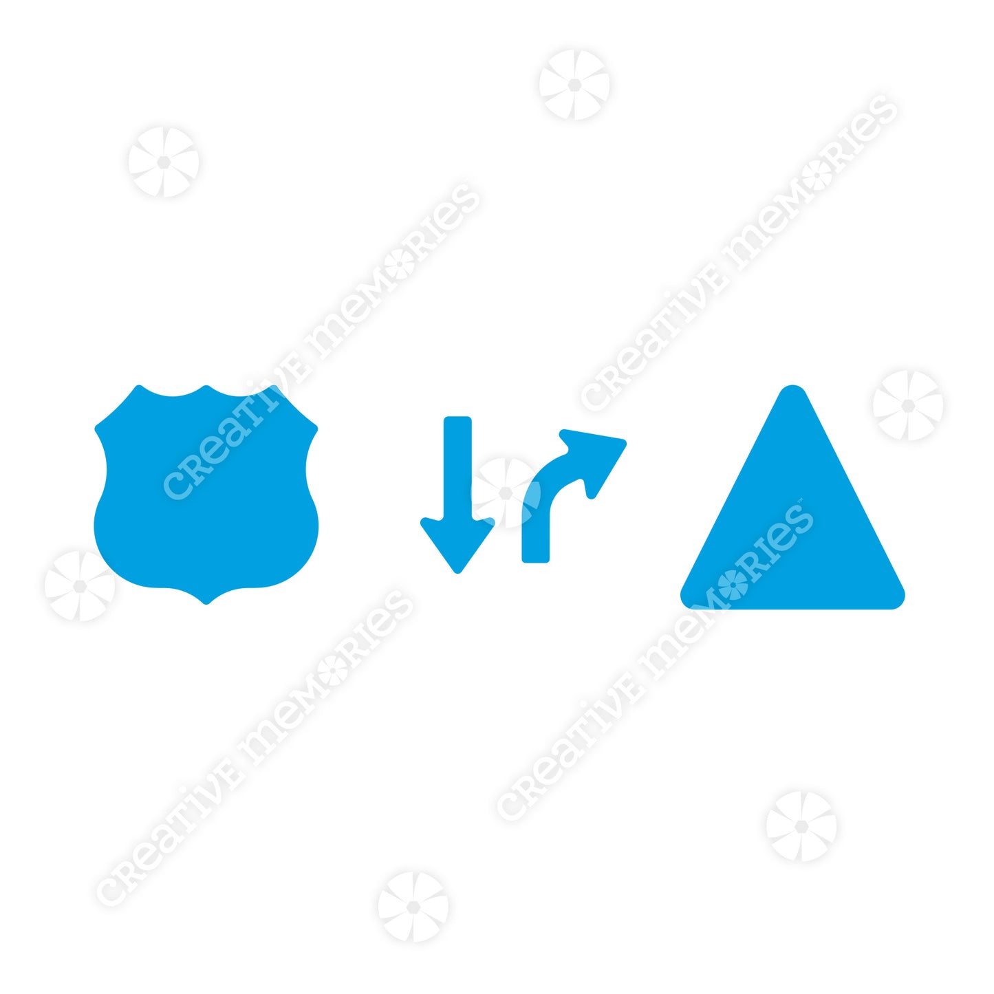 Road Signs Mini Trio Punch Set (3/pk)
