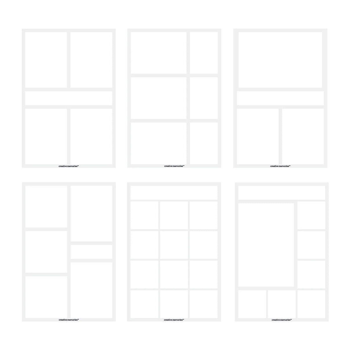 Scrap Journal Templates (6/pk)