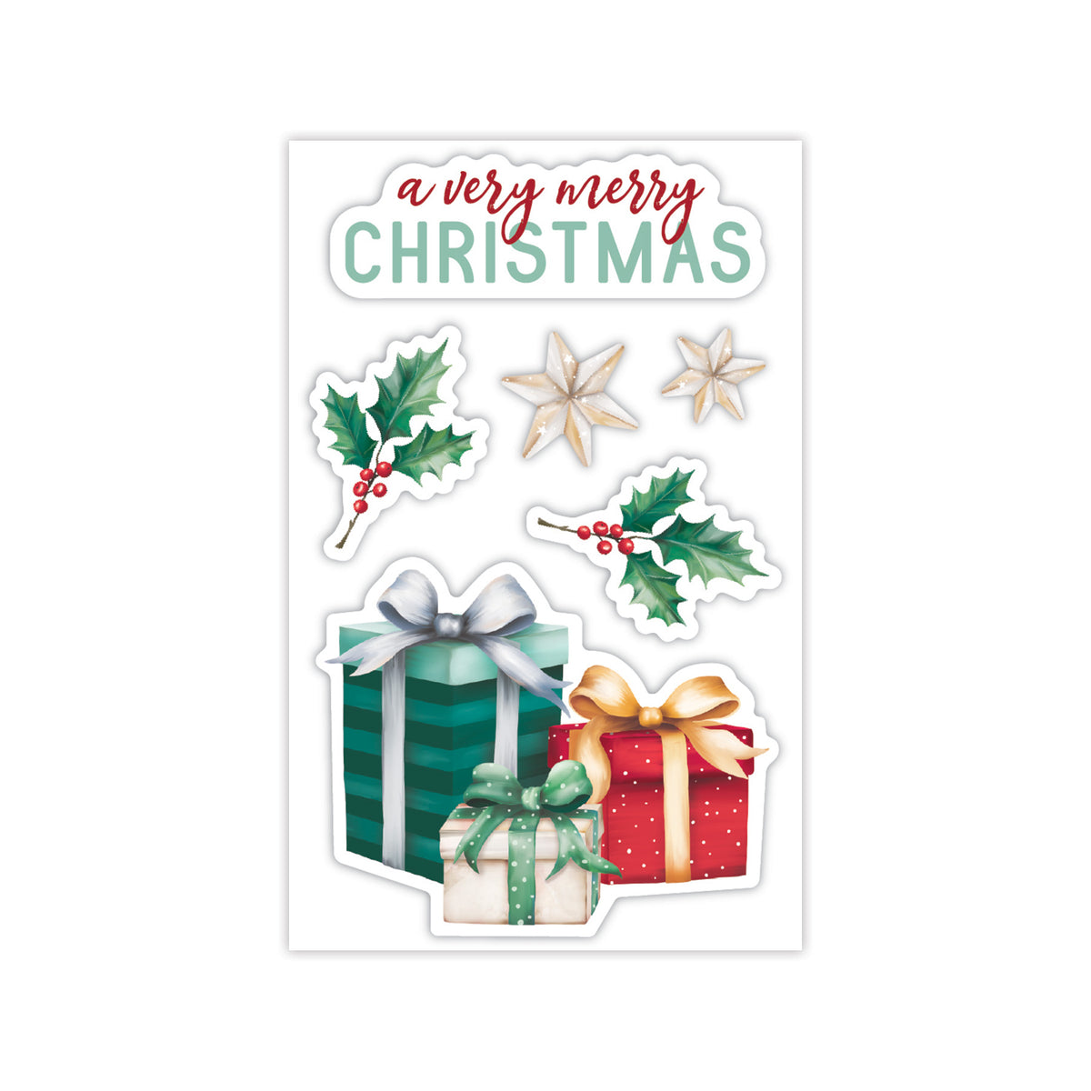 Very Merry Christmas UV Embellishments