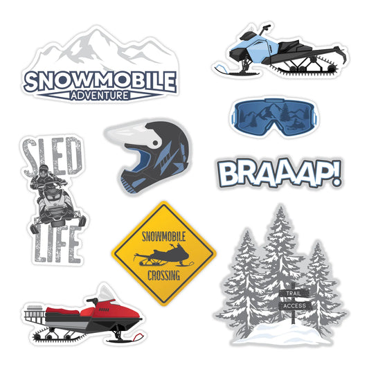Flurry of Fun Snowmobile Embellishments