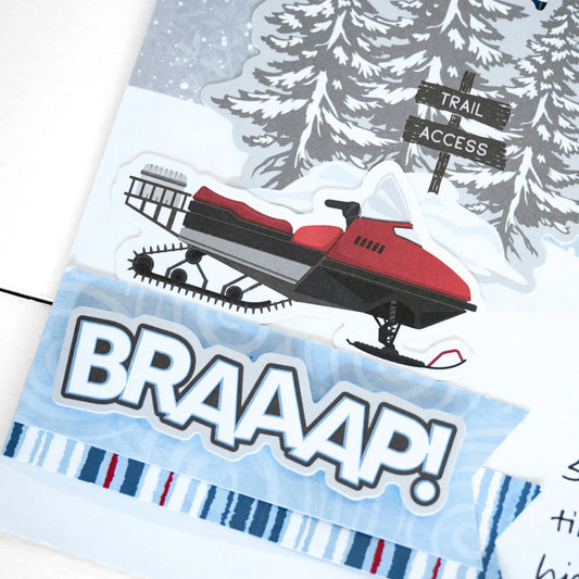 Flurry of Fun Snowmobile Embellishments