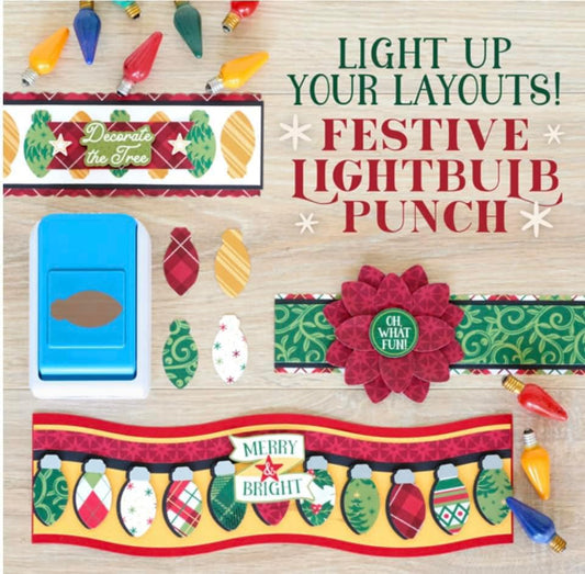 Festive Lightbulb Shape Punch