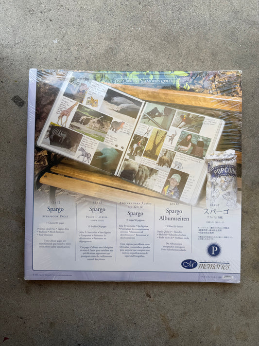 12x12 Original Pages - Spargo (NOT TRUE Fits vintage CM Albums)