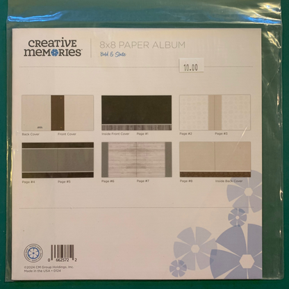 Bold & Slate 8x8 Paper Album