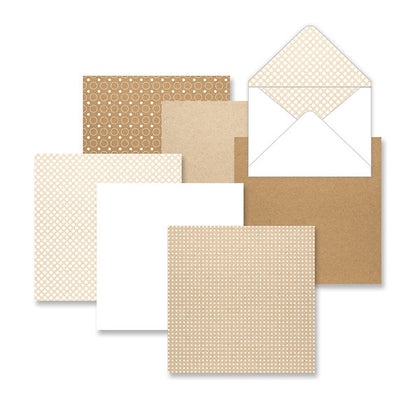 Kraft Dots 5x7 Envelope Paper Pack