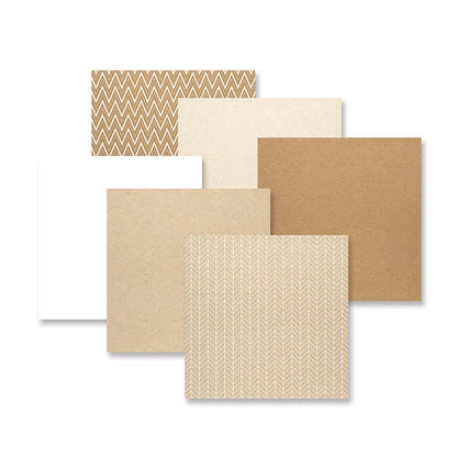 Kraft Stripes 4x6 Envelope Paper Pack (12/pk)