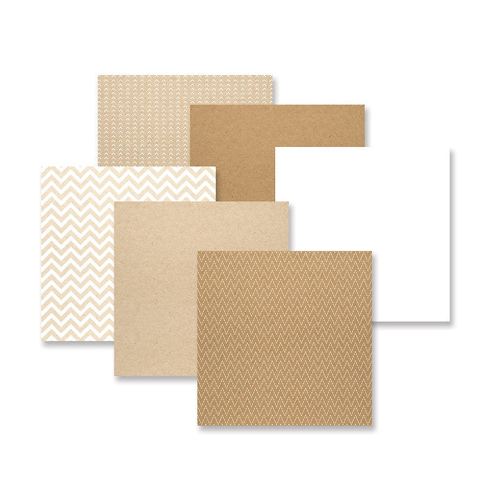 Kraft Stripes 4x6 Envelope Paper Pack (12/pk)