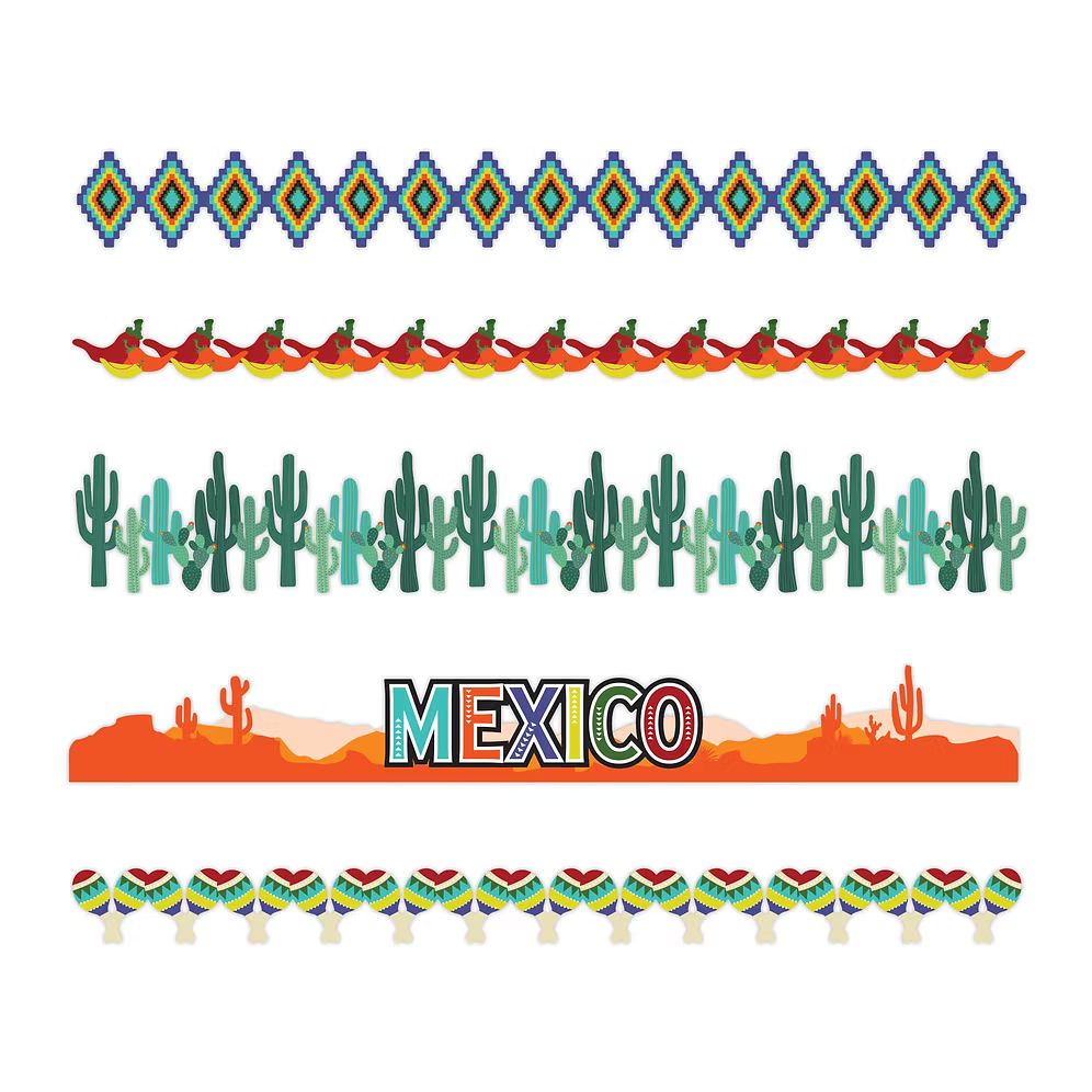Mexico Laser Cut Borders (5pk)