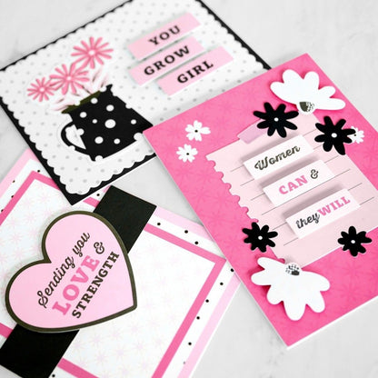 Pink Power Trio Card Kit