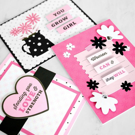 Pink Power Trio Card Kit